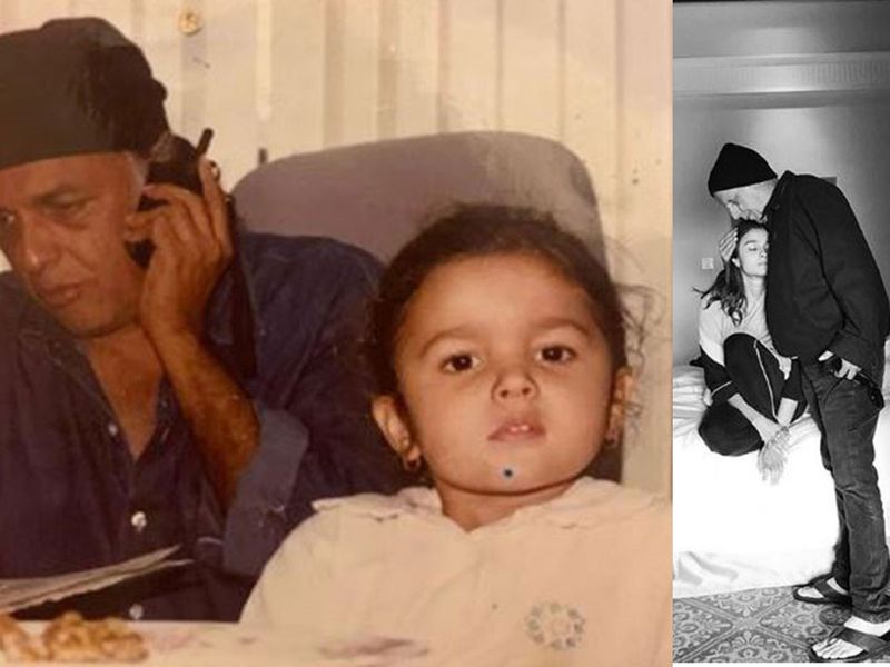 Alia Bhatt with her father, Mahesh.