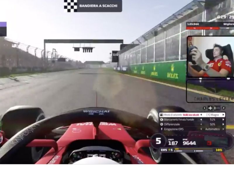 Charles Leclerc is thriving on the virtual Formula One scene