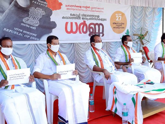 Kerala protest Indians return
