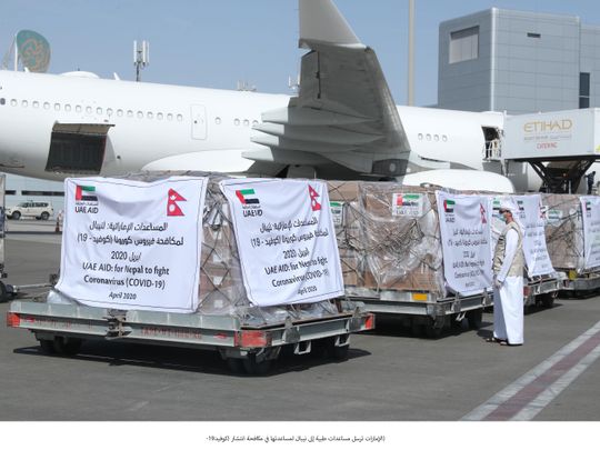 UAE aid for Nepal