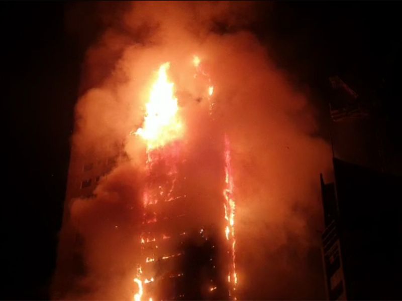 Fire in Sharjah residential tower