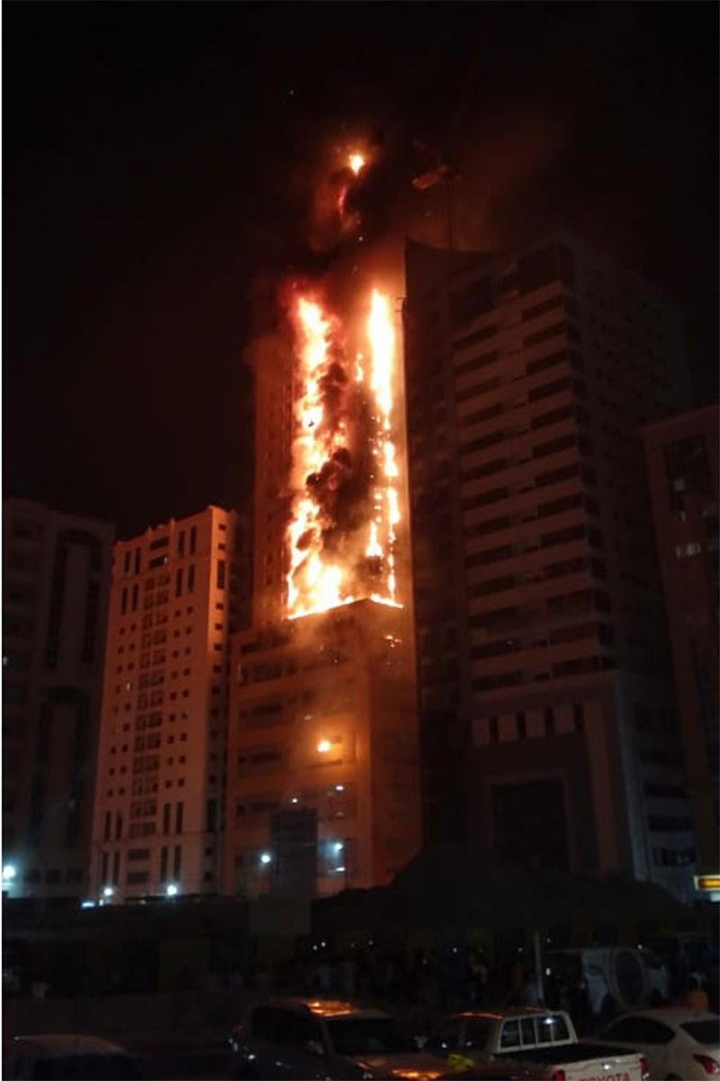 Sharjah tower fire