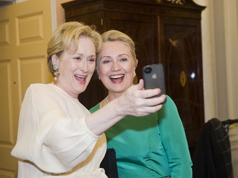 Meryl Streep and Hillary Clinton 