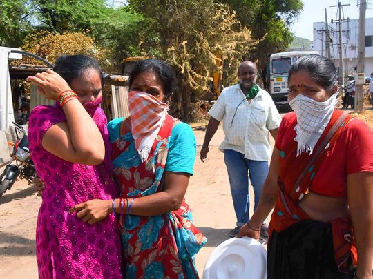 Visakhapatnam gas leak Andhra India village