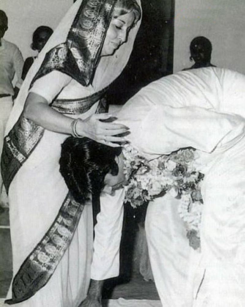 Amitabh and Teji Bachchan