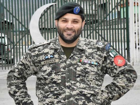 Army officer Major Asghar
