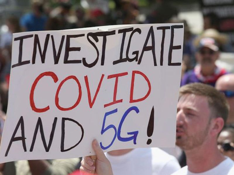 Some conspiracy theorists believe COVID-19 is linked to 5G.