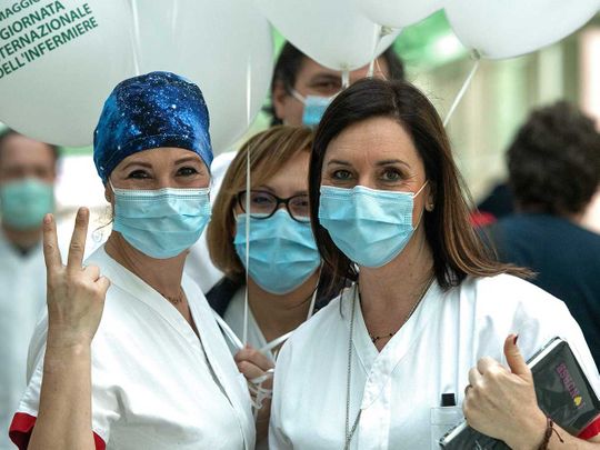 Healthcare workers Italy