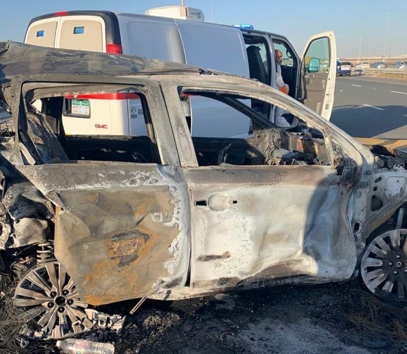 Three people die in four car smash on Sheikh Zayed Road 