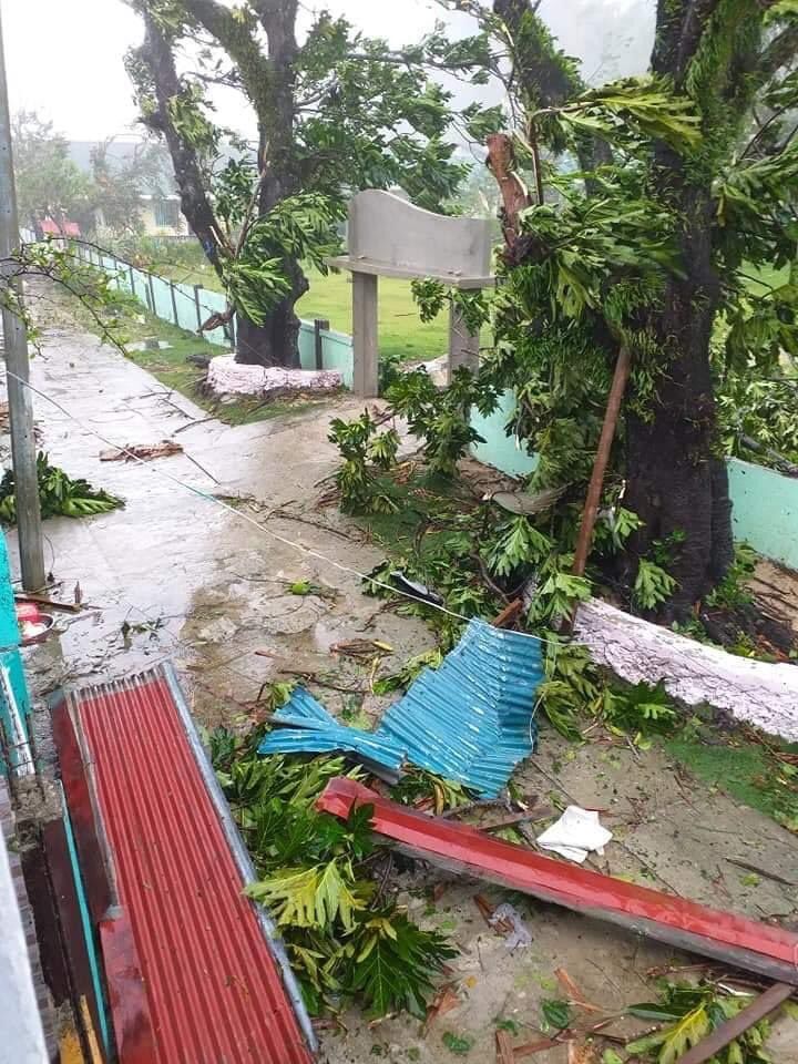 Typhoon damage 