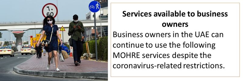 MOHRE services still available onlin