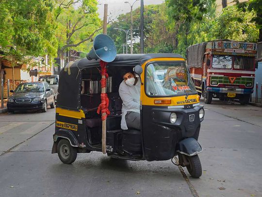 Akshay Kothawale, an auto-rickshaw driver Pune India