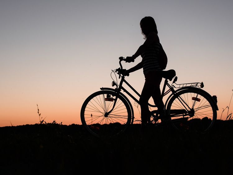 girl with cycle images