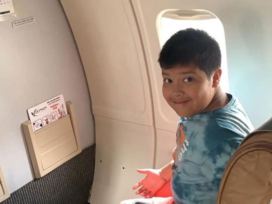 Nine-year-old Moiz Hussain flew to the Kenyan capital on March 13 with a school mate and their mother