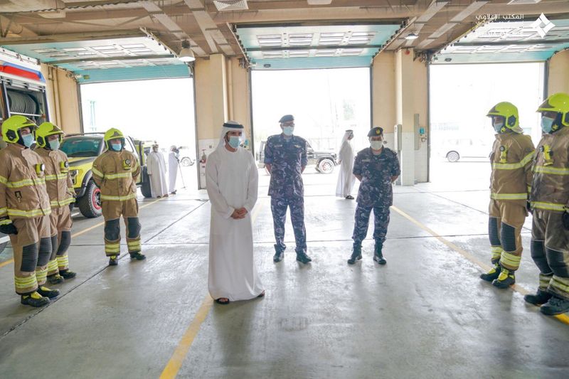Sheikh Hamdan visits Dubai's frontline heroes 