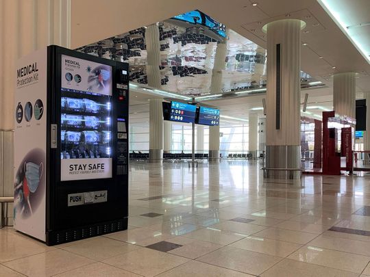 The new vending machine at Dubai International
