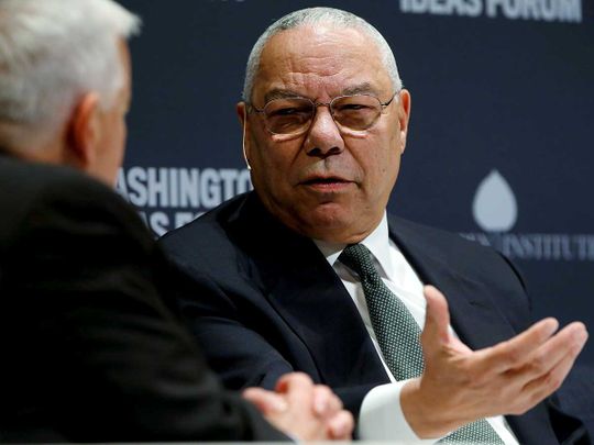 Former US Secretary of State Colin Powell 