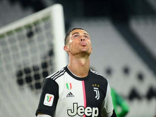 Cristiano Ronaldo missed a penalty for Juventus against AC Milan.