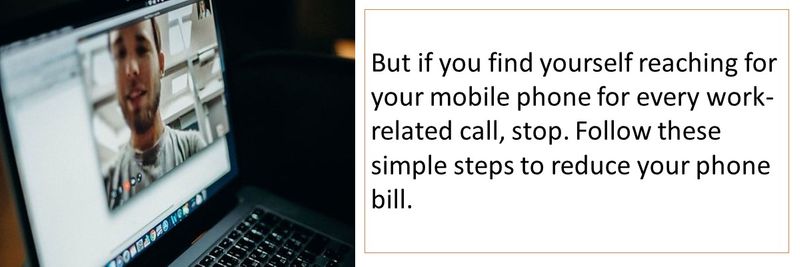 How to reduce your phone bill working from home