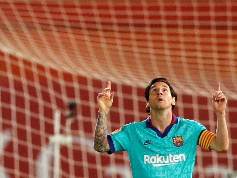 Lionel Messi Barcelona v Mallorca La Liga