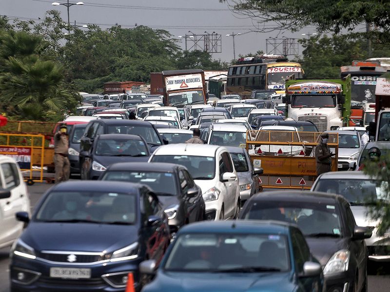 Traffic Jam in Delhi 