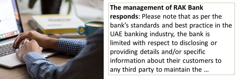 Complaint - RAK Bank Mr Varghes