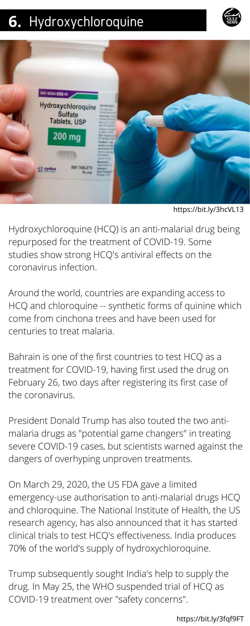 Hydroxychloroquine HCQ and chloroquine 