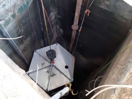 Saudi national rescued from a well