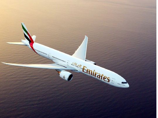 An Emirates Boeing 777-300 ER