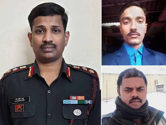 Colonel Santosh Babu, Sepoy Ojha and Havildar Palani India China border clashes