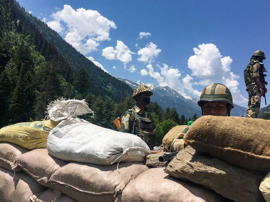 Indian Border Security Force (BSF) soldiers China border Gagangir Leh