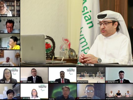 Majid Rashid Al Usaimi, the President of the Asian Paralympic Committee, and members of the APC Executive Board held a series of virtual meetings this week.