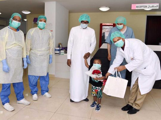 Medical staff in the Saudi city of Yanbu boy Hassan recovery coronavirus