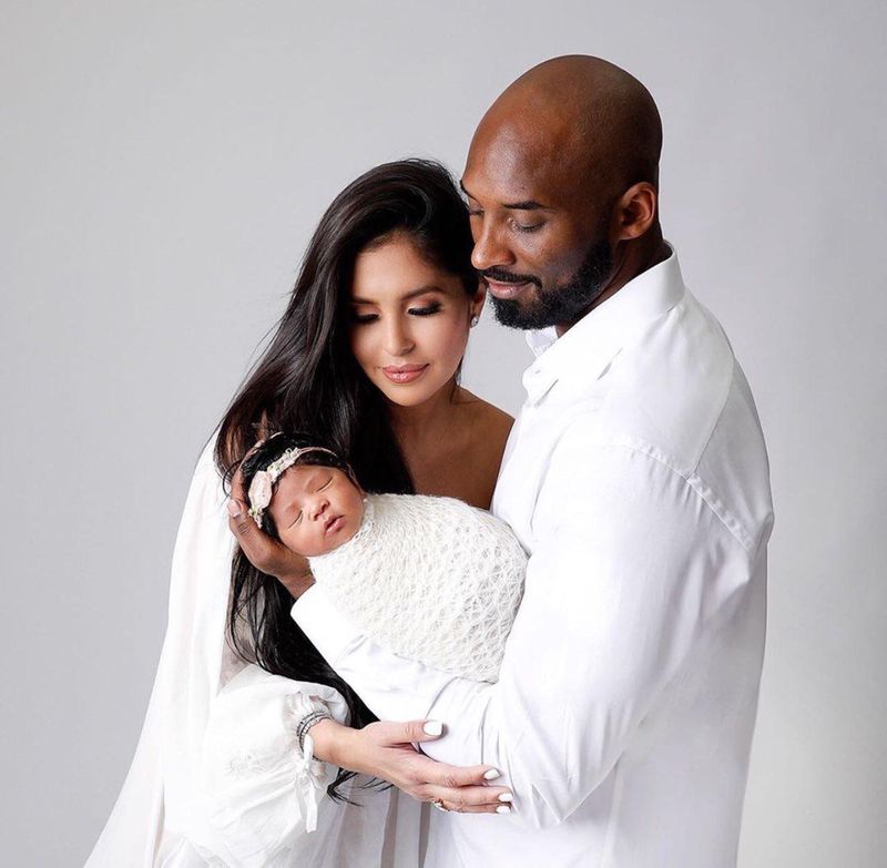 Vanessa and Kobe Bryant with daughter Capri