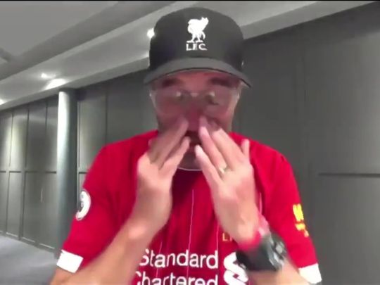Jurgen Klopp breaks down in tears talking to Sky Sports