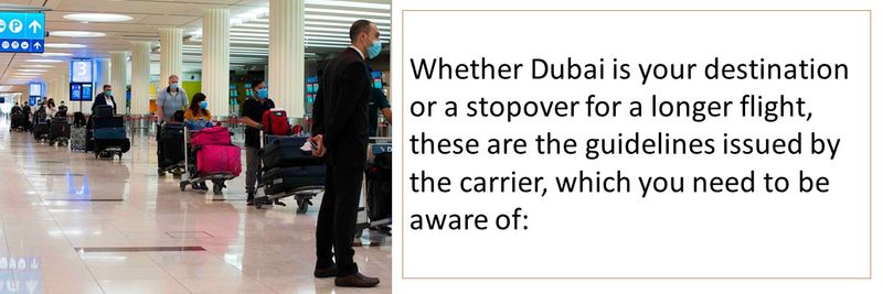 Dubai is open - guidelines for passengers