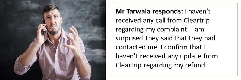 Mustafa T Complaint cleartrip