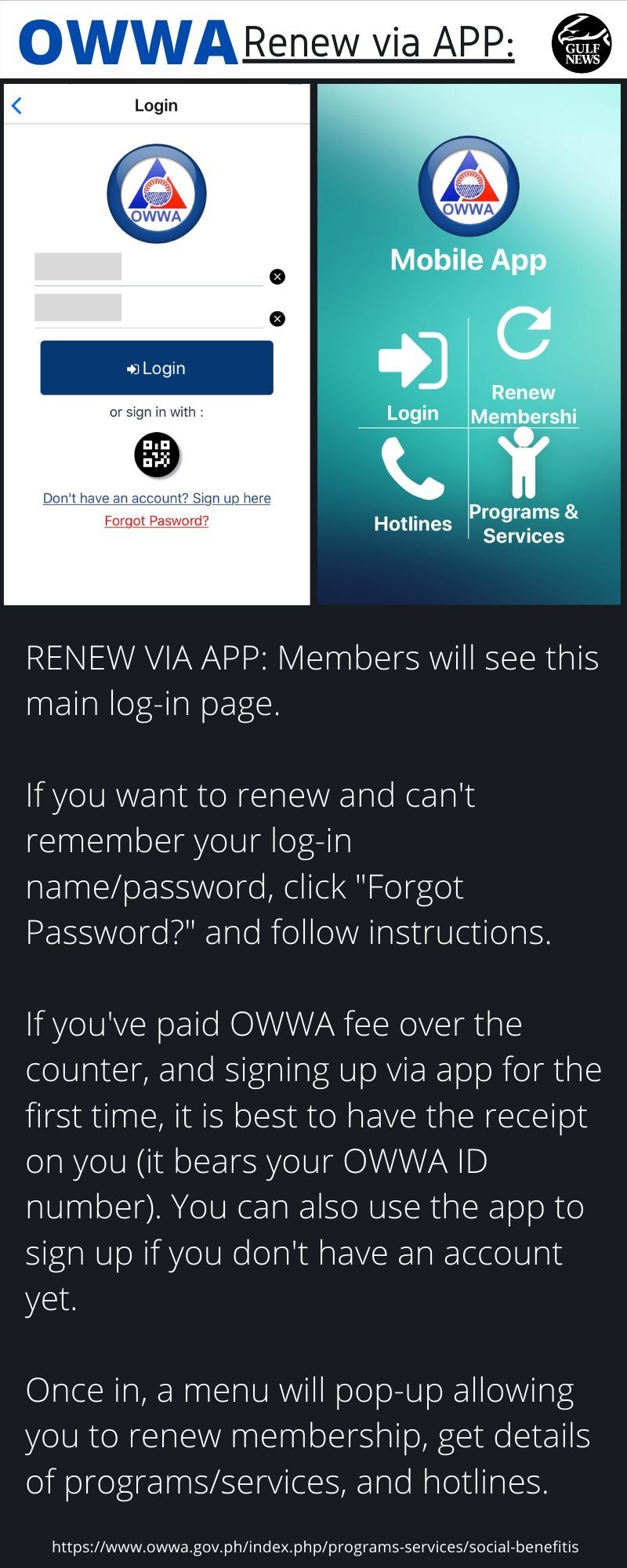 OFW renew OWWA app