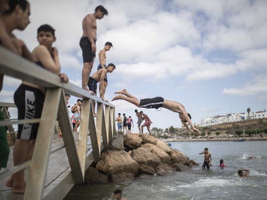 Moroccans swim, sing, reconnect as COVID-19 lockdown lifts - Gulf News