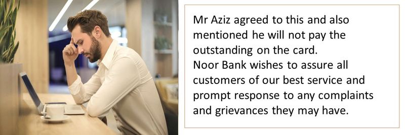 Mr Aziz - complaint 