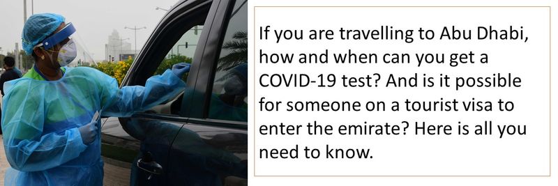 COVID-19 test for entering Abu Dhabi