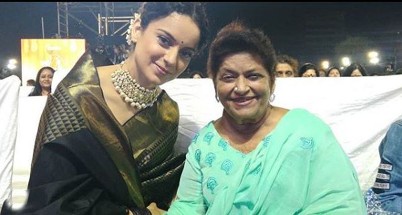 Kangana Ranaut and Saroj Khan