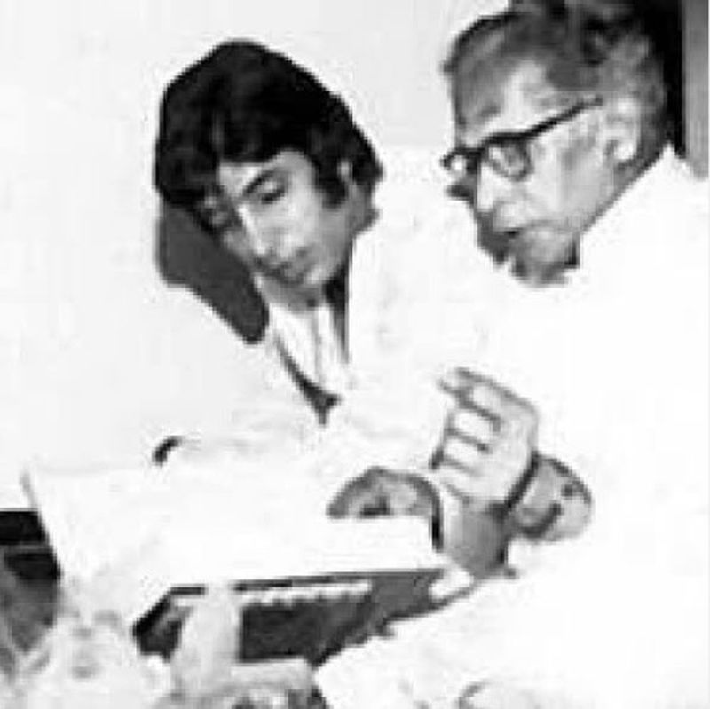 Amitabh Bachchan and father Harivansh Rai Bachchan
