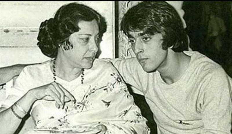 Nargis Dutt and Sanjay Dutt