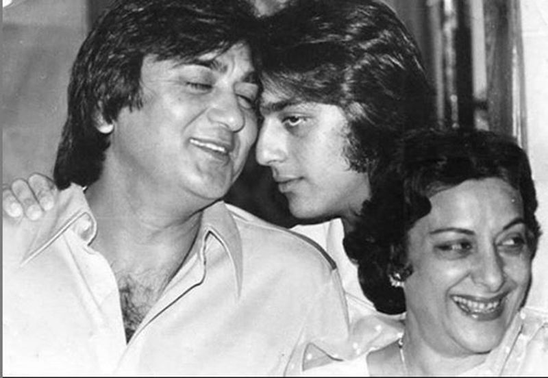 Sunil, Sanjay and Nargis Dutt