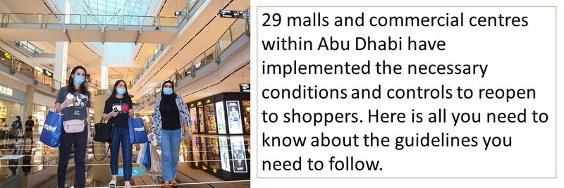 Abu Dhabi malls guidelines