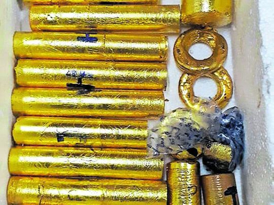 Gold smuggled weighed up to 30-kg