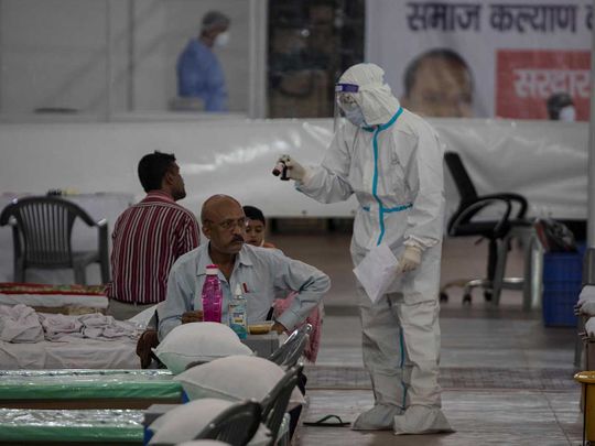 PPE suit India  Radha Soami Satsang Beas New Delhi coronavirus health official