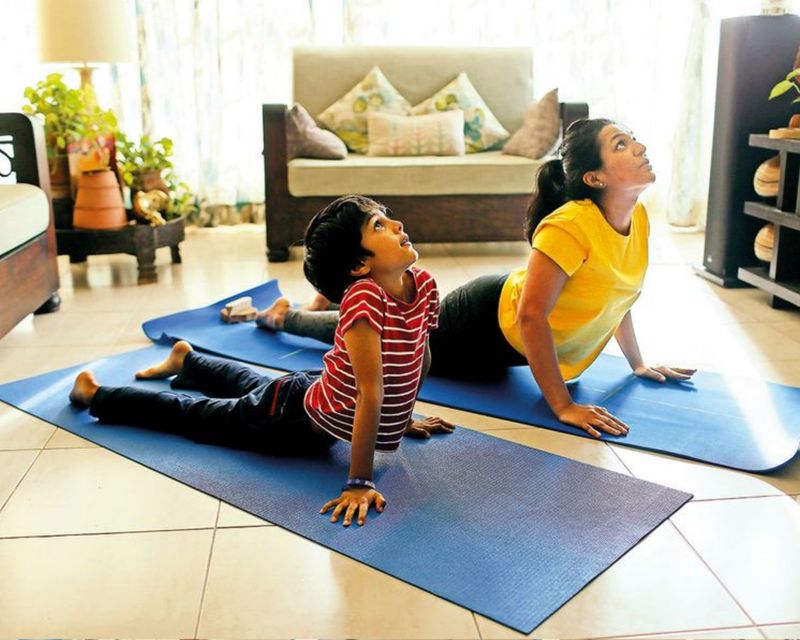 Stay at home yoga at home