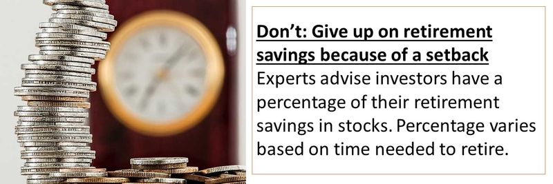 What not to do when saving money in a crisis!